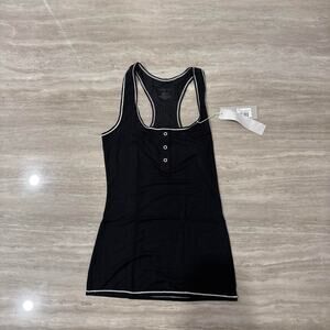 Negative whipped racerback tank in